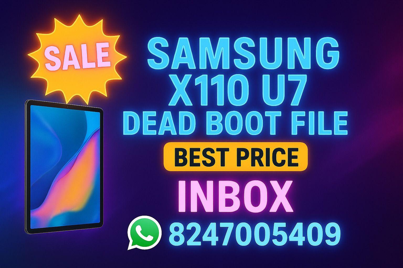 SAMSUNG X110 U7 DEAD BOOT AND GOVT TO NRML FILE 1000% TESTED